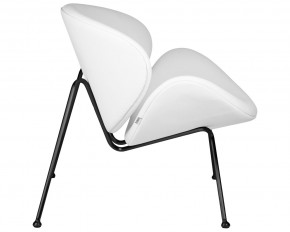 Кресло дизайнерское DOBRIN EMILY, белый винил YP17, черное основание в Екатеринбурге - ok-mebel.com | фото 3