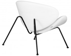 Кресло дизайнерское DOBRIN EMILY, белый винил YP17, черное основание в Екатеринбурге - ok-mebel.com | фото 4