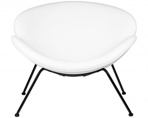 Кресло дизайнерское DOBRIN EMILY, белый винил YP17, черное основание в Екатеринбурге - ok-mebel.com | фото 6