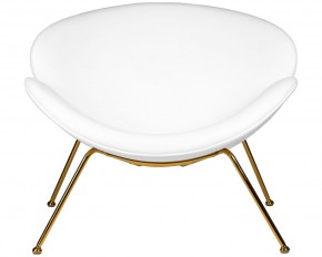 Кресло дизайнерское DOBRIN EMILY, белый винил YP17, золотое основание в Екатеринбурге - ok-mebel.com | фото 6