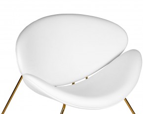 Кресло дизайнерское DOBRIN EMILY, белый винил YP17, золотое основание в Екатеринбурге - ok-mebel.com | фото 7