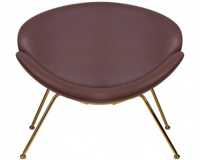 Кресло дизайнерское DOBRIN EMILY, коричневый винил YP5, золотое основание в Екатеринбурге - ok-mebel.com | фото 7