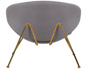 Кресло дизайнерское DOBRIN EMILY, серая ткань AF7, золотое основание в Екатеринбурге - ok-mebel.com | фото 5