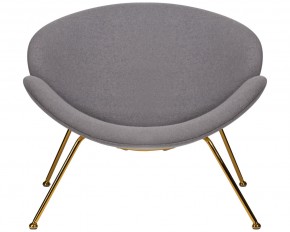 Кресло дизайнерское DOBRIN EMILY, серая ткань AF7, золотое основание в Екатеринбурге - ok-mebel.com | фото 6