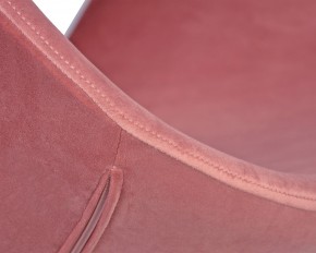 Кресло дизайнерское DOBRIN SWAN, розовый велюр BLUVEL52, алюминиевое основание в Екатеринбурге - ok-mebel.com | фото 6