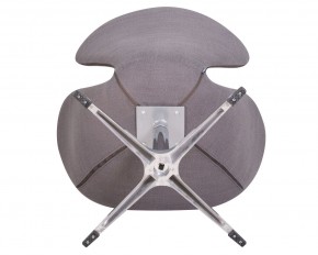 Кресло дизайнерское DOBRIN SWAN, серая ткань IF11, алюминиевое основание в Екатеринбурге - ok-mebel.com | фото 6