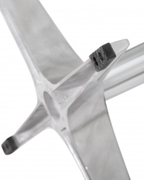 Кресло дизайнерское DOBRIN SWAN, серая ткань IF11, алюминиевое основание в Екатеринбурге - ok-mebel.com | фото 7