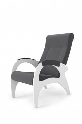 Кресло для отдыха Римини 19-Т-ГР (ткань/белые) ГРАФИТ в Екатеринбурге - ok-mebel.com | фото 2