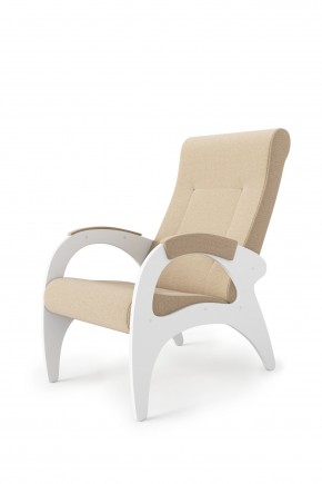 Кресло для отдыха Римини 19-Т-П (ткань/белые) ПЕСОК в Екатеринбурге - ok-mebel.com | фото 2