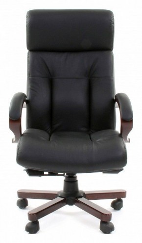 Кресло для руководителя Chairman 421 черный/орех темный, черный в Екатеринбурге - ok-mebel.com | фото 2