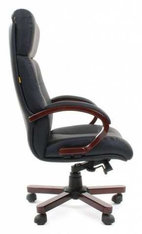 Кресло для руководителя Chairman 421 черный/орех темный, черный в Екатеринбурге - ok-mebel.com | фото 3