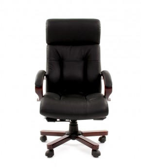Кресло для руководителя CHAIRMAN  421 (Натуральная кожа) Черное в Екатеринбурге - ok-mebel.com | фото 2