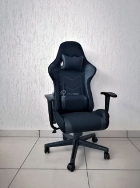 Кресло геймерское Barneo K-50 (черная сетка черные вставки) в Екатеринбурге - ok-mebel.com | фото