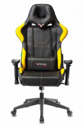 Кресло игровое Бюрократ VIKING 5 AERO YELLOW черный/желтый в Екатеринбурге - ok-mebel.com | фото 3