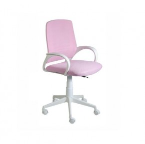 Кресло Ирис White сетка/ткань розовая в Екатеринбурге - ok-mebel.com | фото