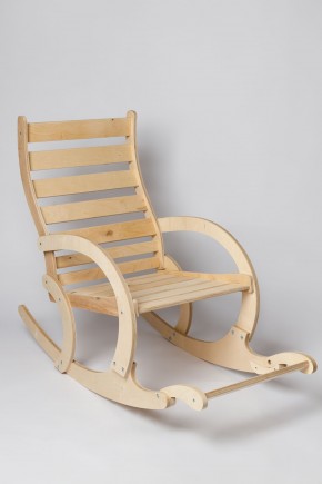 Кресло качалка не окрашенное НЕАПОЛЬ с подножкой в Екатеринбурге - ok-mebel.com | фото 2