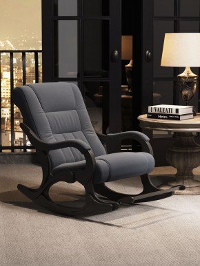 Кресло-качалка Родос 16-Т-ГР (ткань/венге) ГРАФИТ в Екатеринбурге - ok-mebel.com | фото