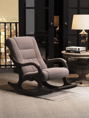 Кресло-качалка Родос 16-Т-КМ (ткань/венге) КОФЕ С МОЛОКОМ в Екатеринбурге - ok-mebel.com | фото