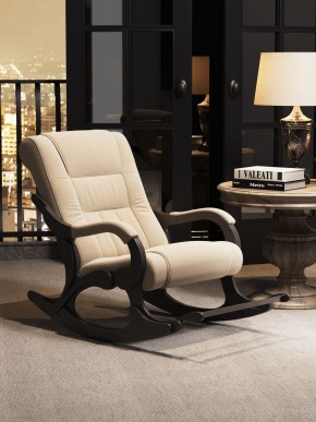 Кресло-качалка Родос 16-Т-П (ткань/венге) ПЕСОК в Екатеринбурге - ok-mebel.com | фото