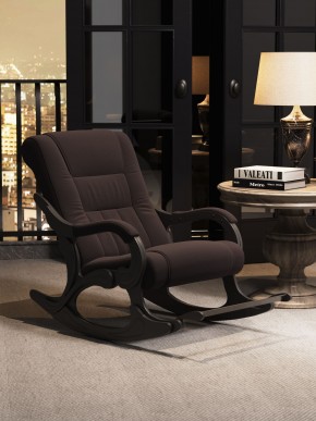 Кресло-качалка Родос 16-Т-Ш (ткань/венге) ШОКОЛАД в Екатеринбурге - ok-mebel.com | фото