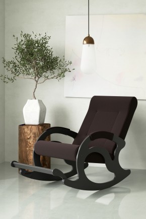 Кресло-качалка Тироль 12-Т-Ш (ткань/венге) ШОКОЛАД в Екатеринбурге - ok-mebel.com | фото