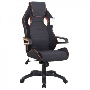 Кресло компьютерное BRABIX Techno Pro GM-003 (ткань черное/серое, вставки оранжевые) 531813 в Екатеринбурге - ok-mebel.com | фото 1