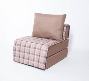 Кресло-кровать бескаркасное Харви (коричневый-квадро беж) в Екатеринбурге - ok-mebel.com | фото 1