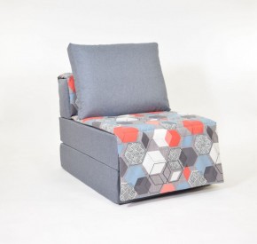 Кресло-кровать бескаркасное Харви (серый-геометрия слейт) в Екатеринбурге - ok-mebel.com | фото