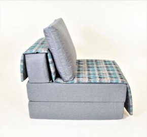 Кресло-кровать бескаркасное Харви (серый-квадро азур) в Екатеринбурге - ok-mebel.com | фото 3