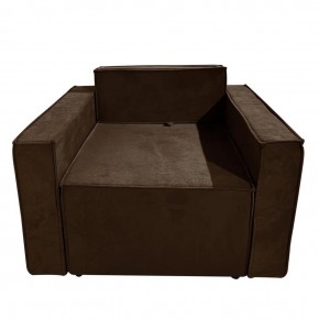Кресло-кровать Принц КК1-ВК (велюр коричневый) в Екатеринбурге - ok-mebel.com | фото