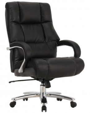 Кресло офисное BRABIX PREMIUM "Bomer HD-007" (рециклированная кожа, хром, черное) 531939 в Екатеринбурге - ok-mebel.com | фото