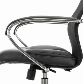 Кресло офисное BRABIX PREMIUM "Stalker EX-608 CH" (хром, ткань-сетка/кожзам, черное) 532091 в Екатеринбурге - ok-mebel.com | фото 4