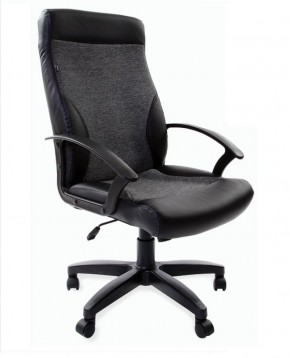 Кресло офисное BRABIX "Trust EX-535" (экокожа/черная/ткань серая) 531383 в Екатеринбурге - ok-mebel.com | фото