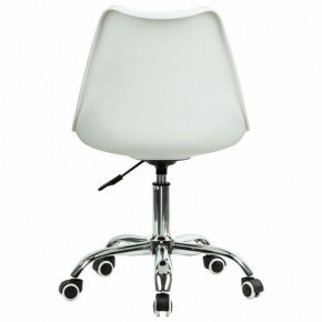 Кресло стул BRABIX "Eames MG-310 CH", хром, пластик белый, ткань серая, 532924 в Екатеринбурге - ok-mebel.com | фото 4