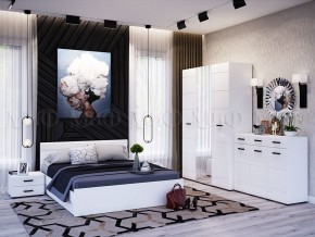 НЭНСИ NEW Кровать 1,4 м (Белый глянец холодный/Белый) в Екатеринбурге - ok-mebel.com | фото 2