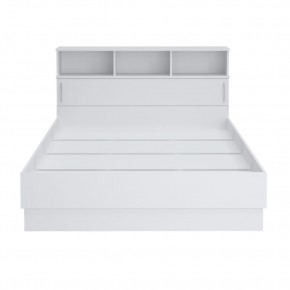 Кровать 1600 Париж с настилом (Белый тиснение) в Екатеринбурге - ok-mebel.com | фото 3