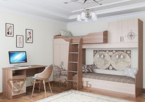 Кровать 2-х ярусная Город (800*2000) SV-Мебель в Екатеринбурге - ok-mebel.com | фото 1