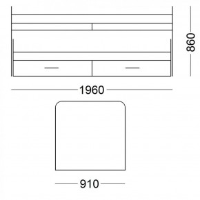 Кровать 2-х ярусная выкатная №15 с ящиками (ЛДСП) в Екатеринбурге - ok-mebel.com | фото 3