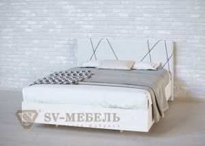 Кровать 1600 двойная №1 изголовье Абстракция в Екатеринбурге - ok-mebel.com | фото 1