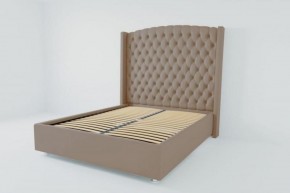 Кровать Берлин ЛЮКС с ортопедическим основанием 900 (велюр серый) в Екатеринбурге - ok-mebel.com | фото 1