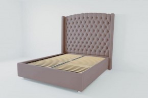 Кровать Берлин ЛЮКС с ортопедическим основанием 900 (велюр темно-серый) в Екатеринбурге - ok-mebel.com | фото 1