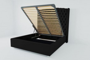 Кровать Берлин ЛЮКС с ПМ 800 (экокожа кольт ч) в Екатеринбурге - ok-mebel.com | фото 2