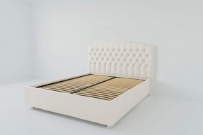 Кровать Берлин с ортопедическим основанием 1200 (экокожа белая) в Екатеринбурге - ok-mebel.com | фото 3