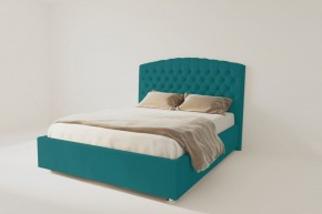 Кровать Берлин с ортопедическим основанием 1200 (велюр бирюзовый) в Екатеринбурге - ok-mebel.com | фото