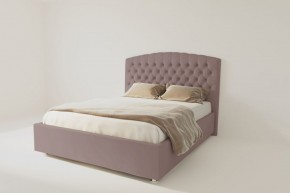 Кровать Берлин с ортопедическим основанием 1400 (велюр темно-серый) в Екатеринбурге - ok-mebel.com | фото