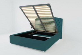 Кровать Берлин с ПМ 1200 (велюр бирюзовый) в Екатеринбурге - ok-mebel.com | фото 2