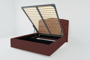 Кровать Берлин с ПМ 1200 (велюр бордо) в Екатеринбурге - ok-mebel.com | фото