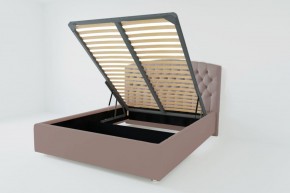 Кровать Берлин с ПМ 800 (велюр темно-серый) в Екатеринбурге - ok-mebel.com | фото