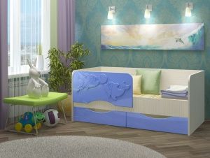 Кровать "Дельфин-2" (фасад 3D) 1600 мм. в Екатеринбурге - ok-mebel.com | фото 4