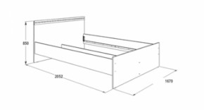 Кровать двойная Ольга-13 + 2-а выкатных ящика (1600) в Екатеринбурге - ok-mebel.com | фото 3